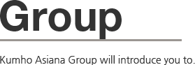 Group - Kumho Asiana Group will introduce you to.
